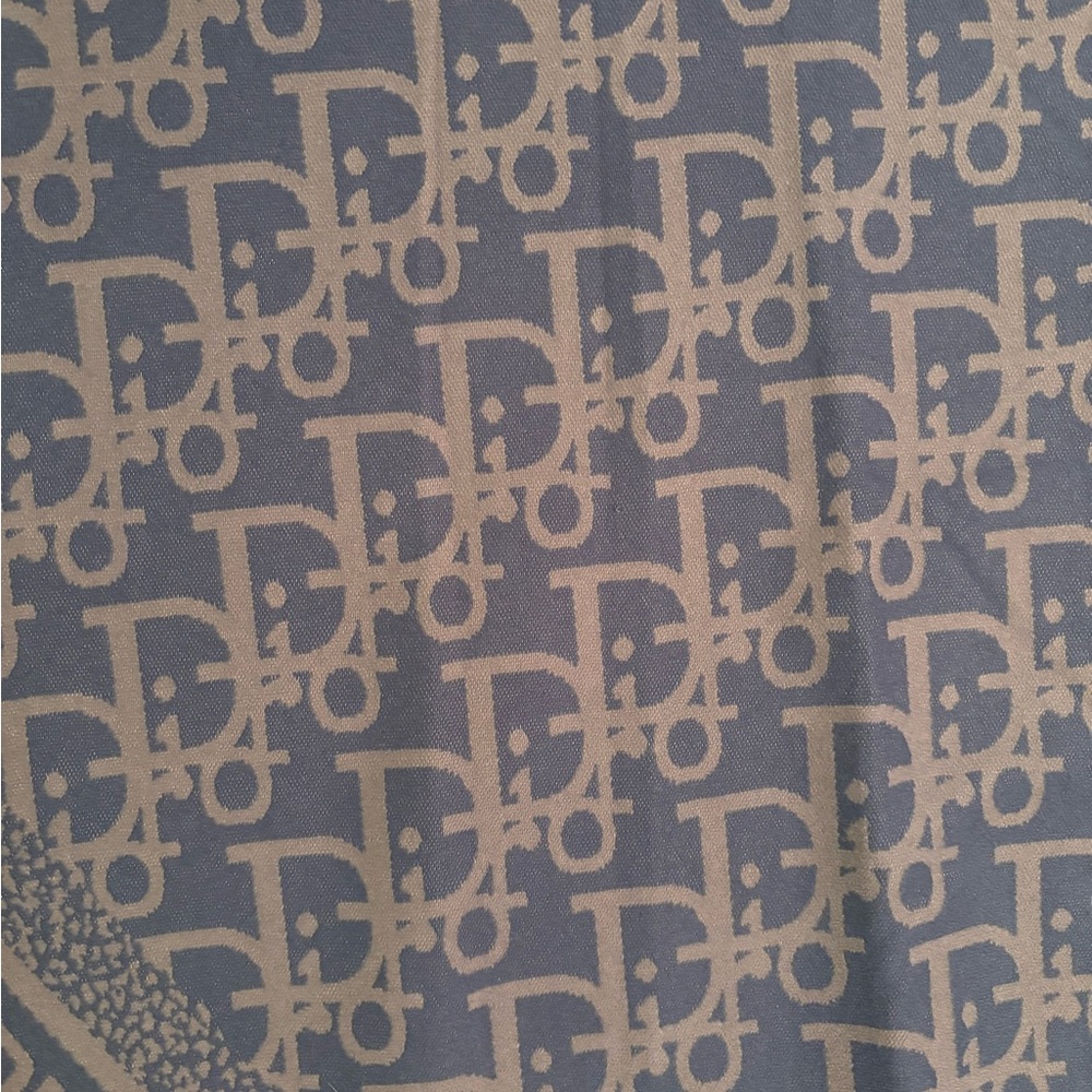 Dior blue and grey wrap